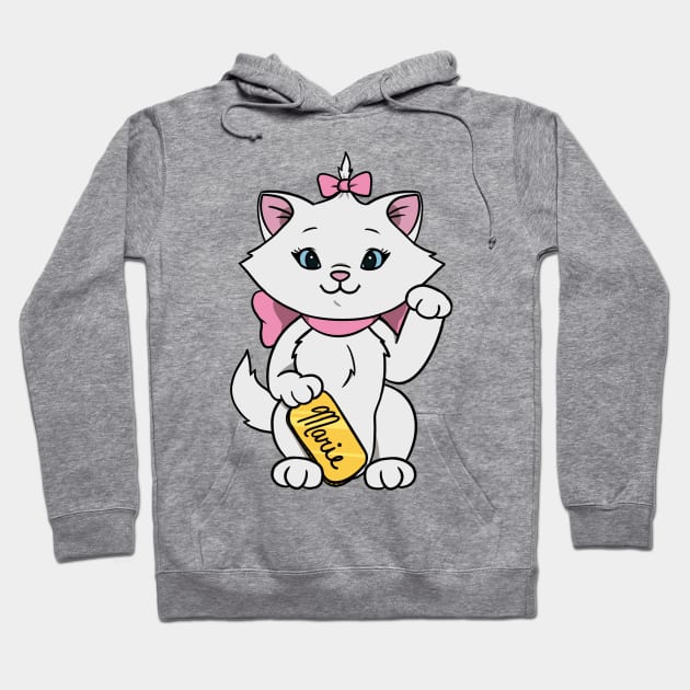 Lucky Cat Marie Hoodie by leiacat